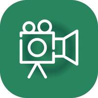 Video Camera Creative Icon Design vector