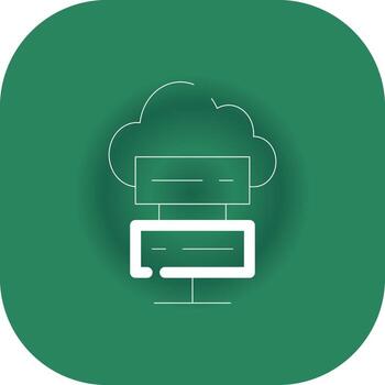 Cloud Computing Creative Icon Design vector