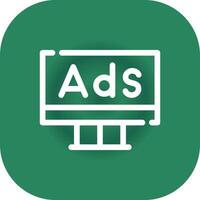 Advertising Creative Icon Design vector