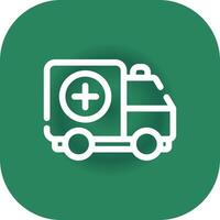 Ambulance Creative Icon Design vector