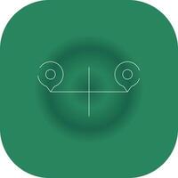 Route Creative Icon Design vector