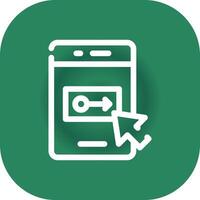 Landing Page Creative Icon Design vector
