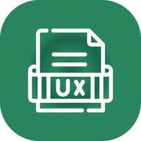 Ux Format Creative Icon Design vector