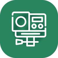 Action Camera Creative Icon Design vector