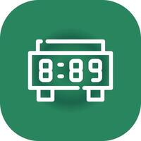 Digital Clock Creative Icon Design vector
