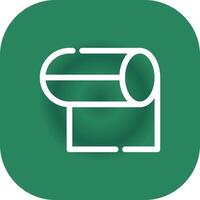 Tissue Roll Creative Icon Design vector