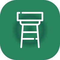 Stool Creative Icon Design vector