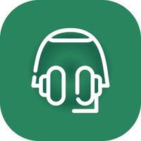 Headphones Creative Icon Design vector