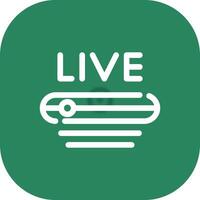 Live Stream Creative Icon Design vector