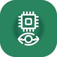 Eye Augmentation Creative Icon Design vector