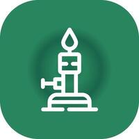 Bunsen Burner Creative Icon Design vector