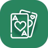 Playing Cards Creative Icon Design vector