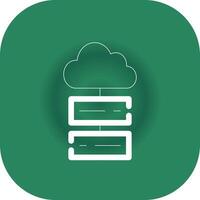 Cloud Storage Creative Icon Design vector