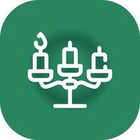 Candelabra Creative Icon Design vector