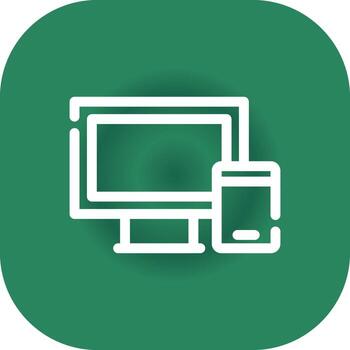 Responsive Web Design Creative Icon Design vector