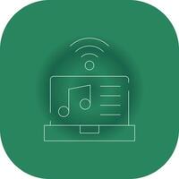 Smart Music Column Creative Icon Design vector