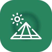 Pyramid Creative Icon Design vector