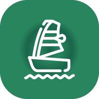 Windsurf Creative Icon Design vector