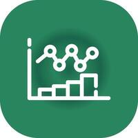 Bar Chart Creative Icon Design vector