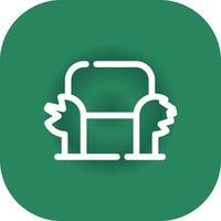 Sofa Creative Icon Design vector