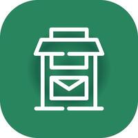 Postbox Creative Icon Design vector