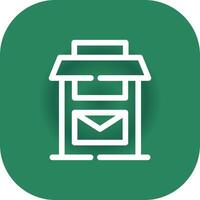 Postbox Creative Icon Design vector