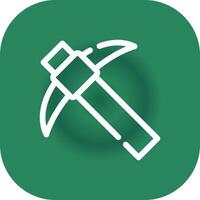 Pickaxe Creative Icon Design vector