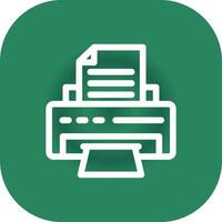 Printer Creative Icon Design vector