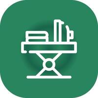 Iron Table Creative Icon Design vector