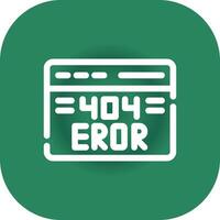 Diseño de icono creativo de error 404 vector