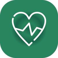 Heart Rate Creative Icon Design vector