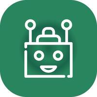 Chatbot Creative Icon Design vector