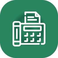 Fax Creative Icon Design vector