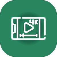 Video Streaming Creative Icon Design vector