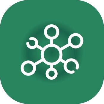 mapa mental creativo icono diseño vector