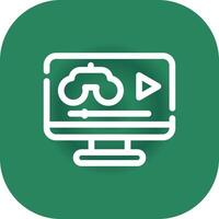 Game Streaming Creative Icon Design vector