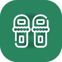 Slippers Creative Icon Design vector