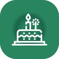 Birthday Cake Creative Icon Design vector