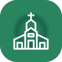 diseño de icono creativo de iglesia vector