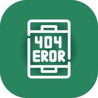 diseño de icono creativo de error vector