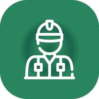 Worker Creative Icon Design vector