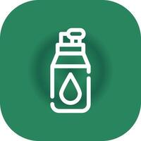 Water Bottle Creative Icon Design vector