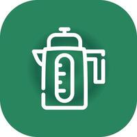 Electric Kettle Creative Icon Design vector