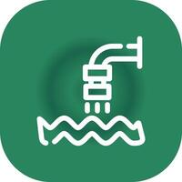 Waste Water Creative Icon Design vector