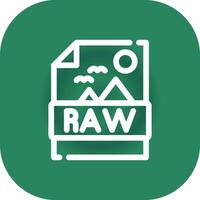 Raw Creative Icon Design vector