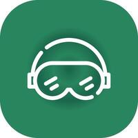 Ski Goggles Creative Icon Design vector