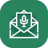 Voice Email Creative Icon Design vector