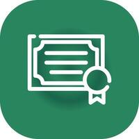 Certificate Creative Icon Design vector