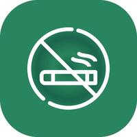 diseño de icono creativo de área de fumadores vector