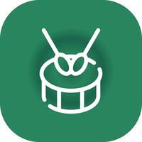 Drum Creative Icon Design vector